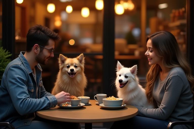 Pet-friendly cafe tasting